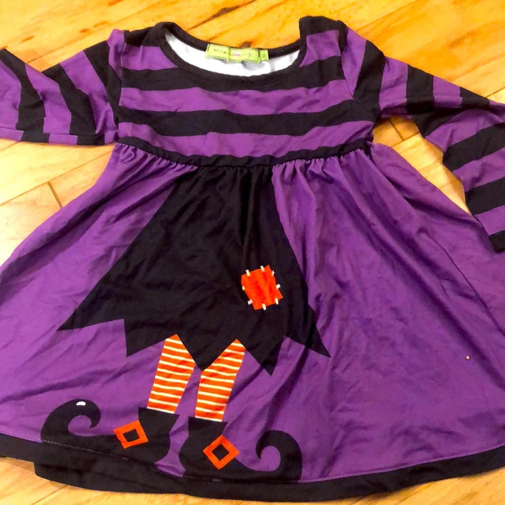Long sleeve empire waisted Halloween witch dress